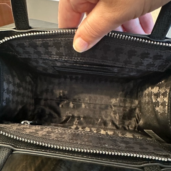 Karl Lagerfeld Paris Womens Maybelle Rhinestone Satchel Crossbody With Pouch - Picture 5 of 11